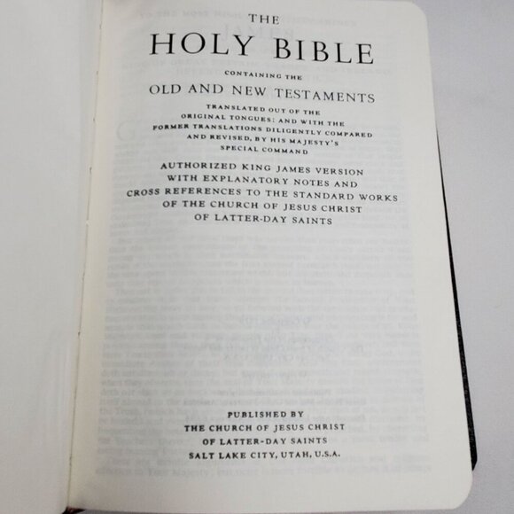 King James Version Holy Bible Church Of Jesus Christ Of Latter-Day Saints - Picture 4 of 11